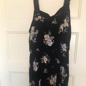 Black Floral Tanktop Dress